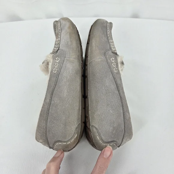 UGG Women's Tan Suede Slippers - Picture 7 of 10